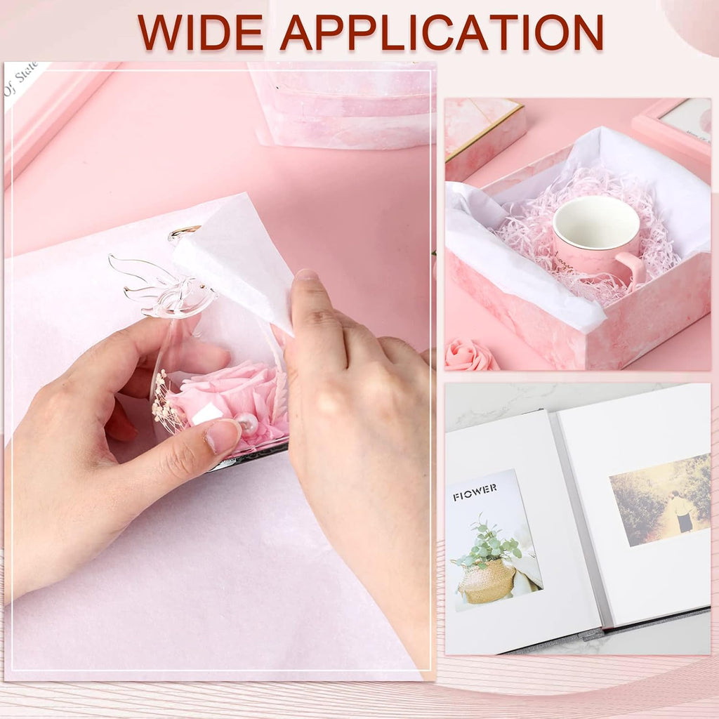 200 Pcs 24 x 36 Inch Archival Acid Free Tissue Paper Unbuffered No Acid No Lignin Archival Packing Paper for Artwork