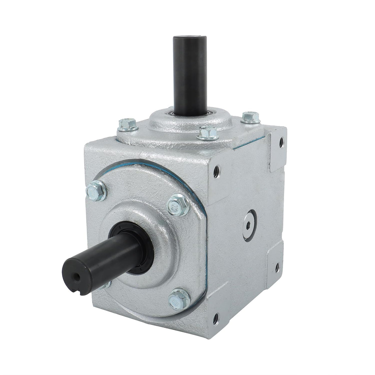 40HP Right Angle Gearbox with 2 Keyed Shafts CW/CW 1:1
