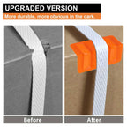 24 Pack Flatbed Edge Corner Protector for Cargo Shipping, Plastic Ratchet Strap Protectors for Tie Downs, Corner