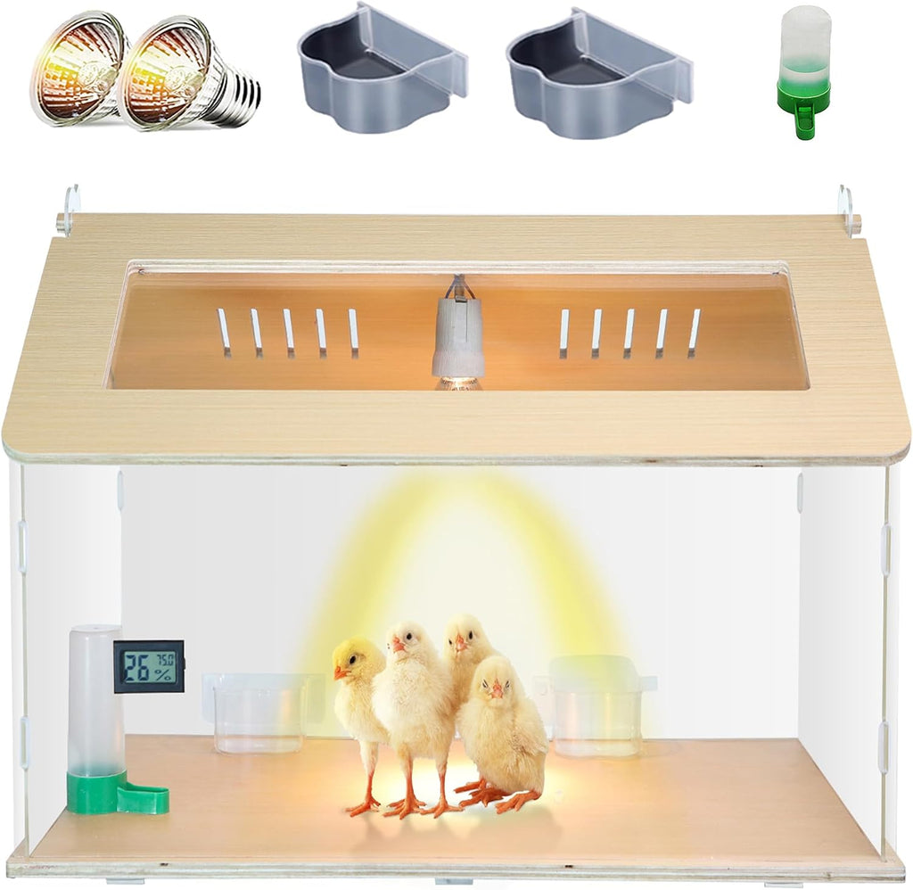 Newborns Chick Brooder Box Quail Cage Bird Playground Chick Starter Kit