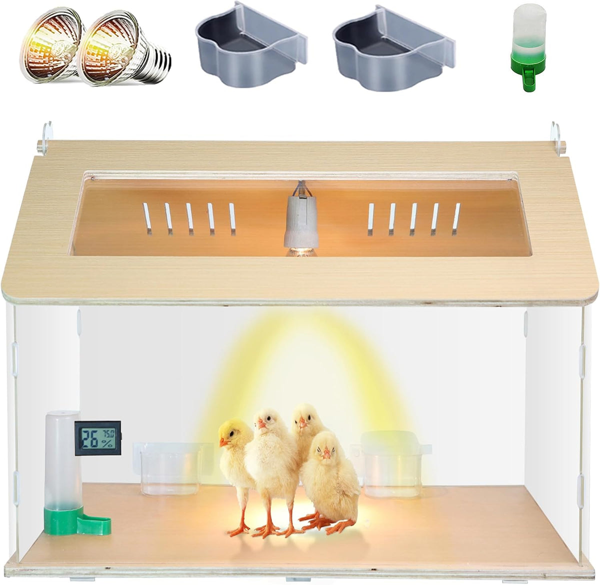 Newborns Chick Brooder Box Quail Cage Bird Playground Chick Starter Kit