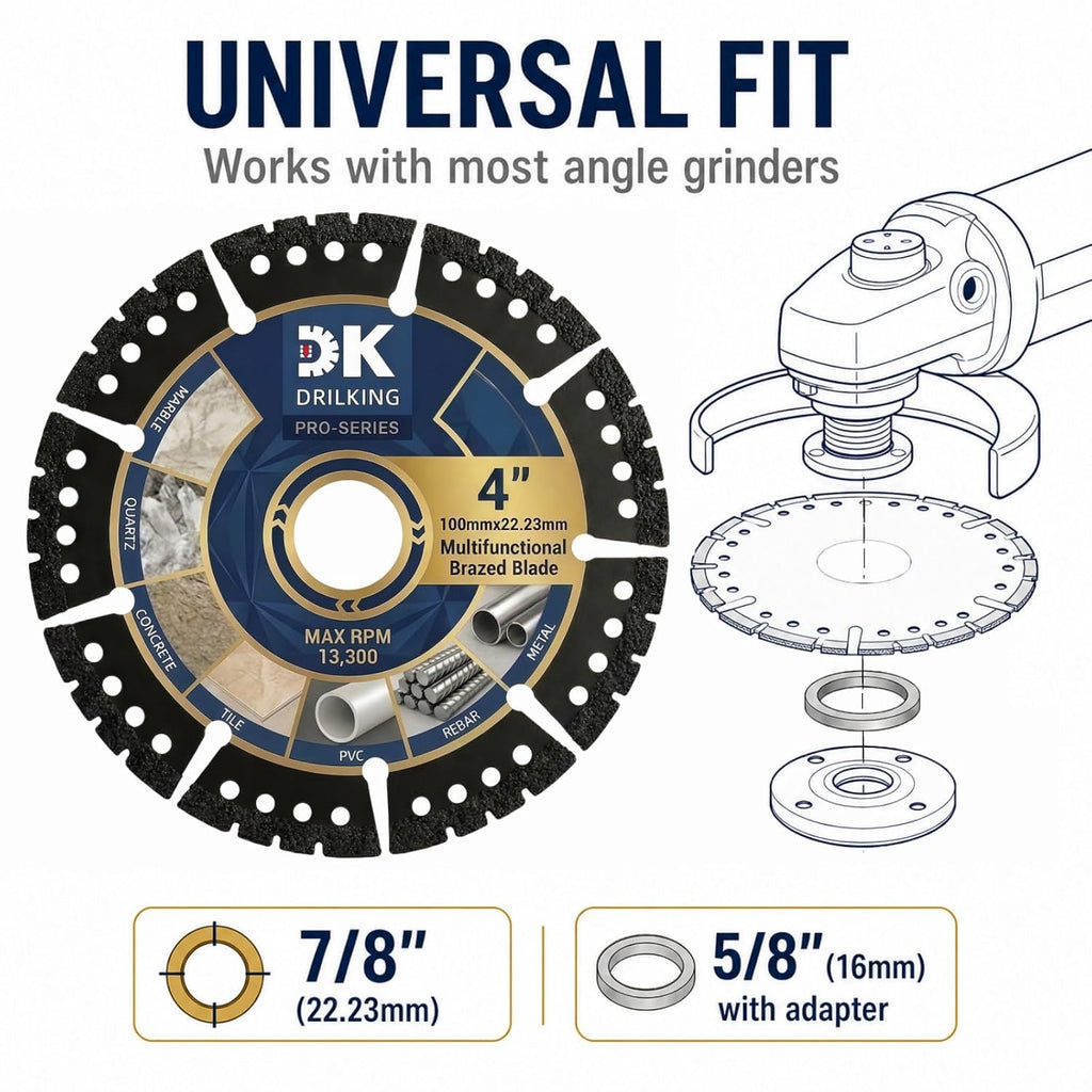 4 inch Diamond Blades, Multi-Purpose Metal Cutting Wheel - 3 Pack