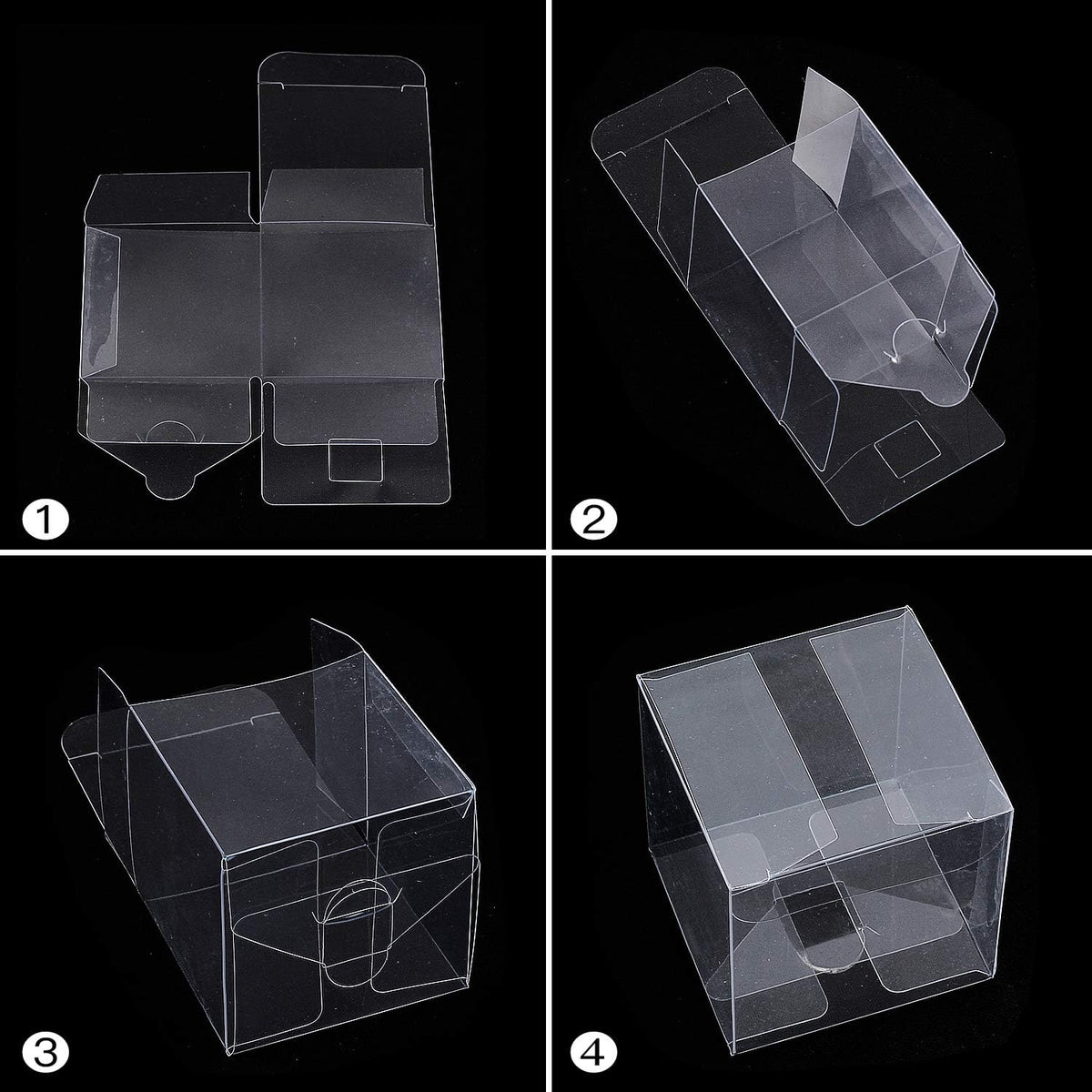 Clear Candy Gift Box,30 Pack Empty Clear PVC Plastic Boxes Gift Boxes for Party Favors, Wedding, Birthday Presents