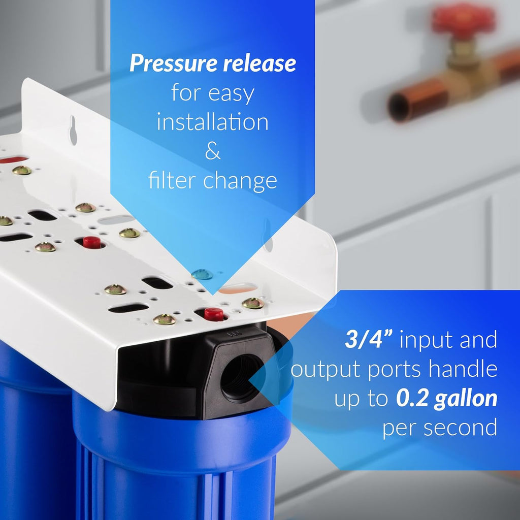 WCB32O Whole House Water Filter System, 3/4" Inlet/Outlet