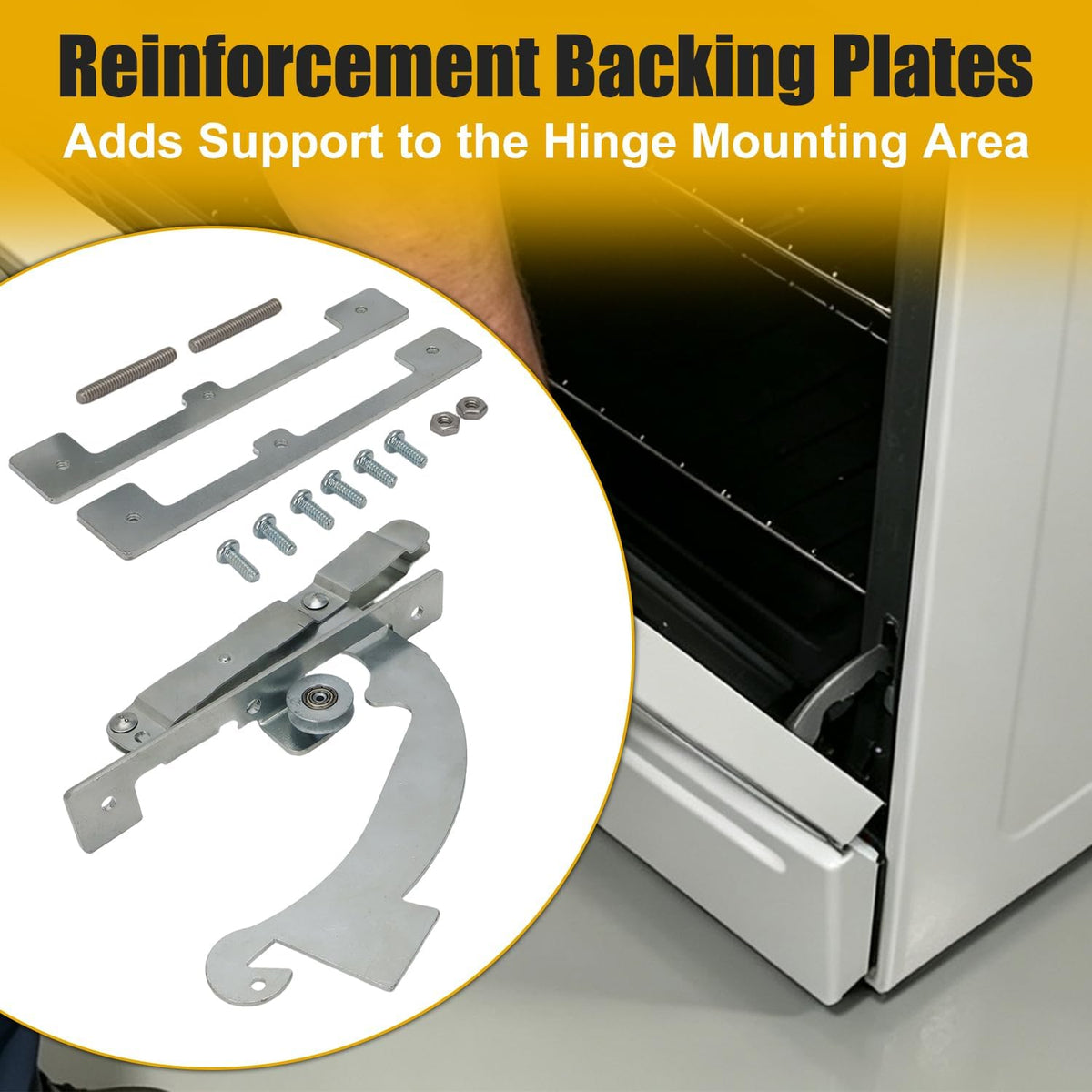 RH Oven Door Hinge for Frigidaire Electrolux Kenmore Replaces 318348800