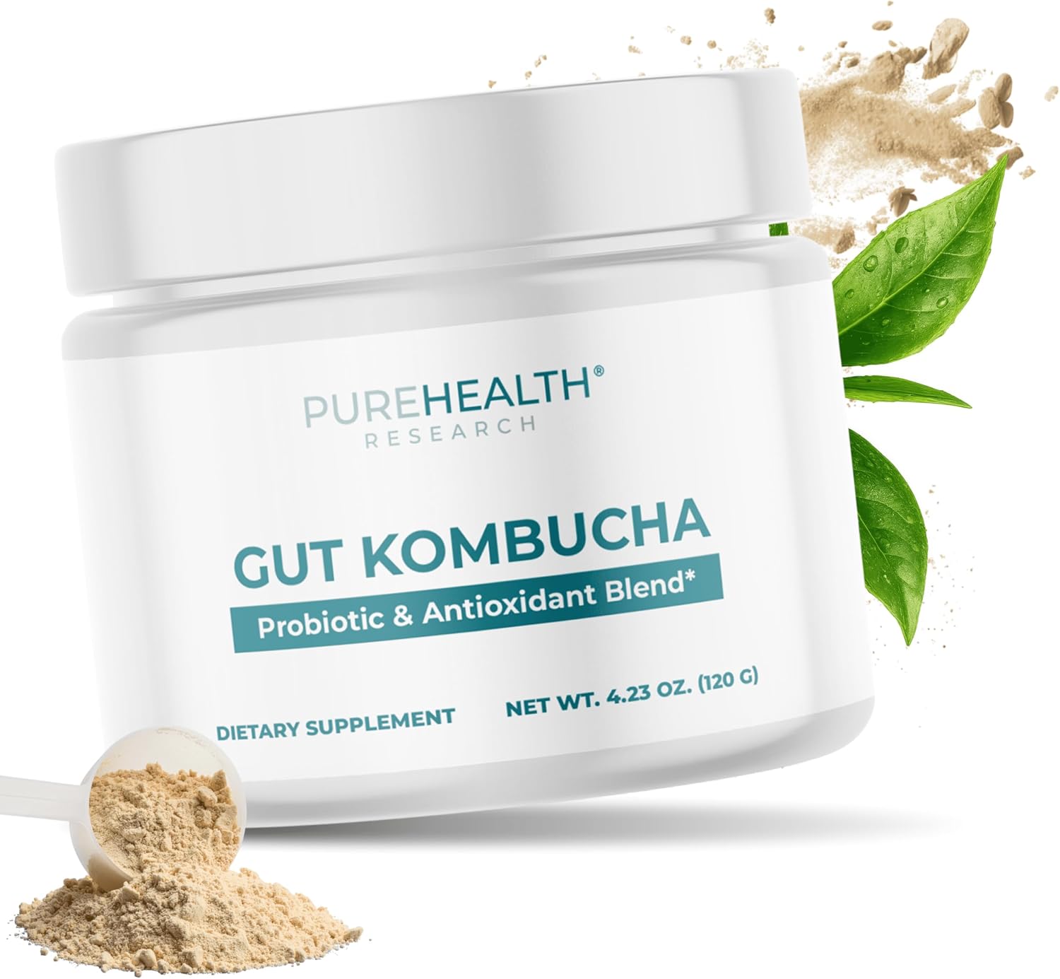 Gut Kombucha - Korean Tea Probiotic Drink | Oolong Tea Flavor Organic Kombucha Powder to Support Healthy Digestion