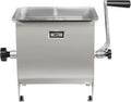 20 lbs Stainless Steel Meat Mixer for Adding Seasoning to Ground Beef, Burgers, Sausage, and Jerky, Silver (36-1901-W)