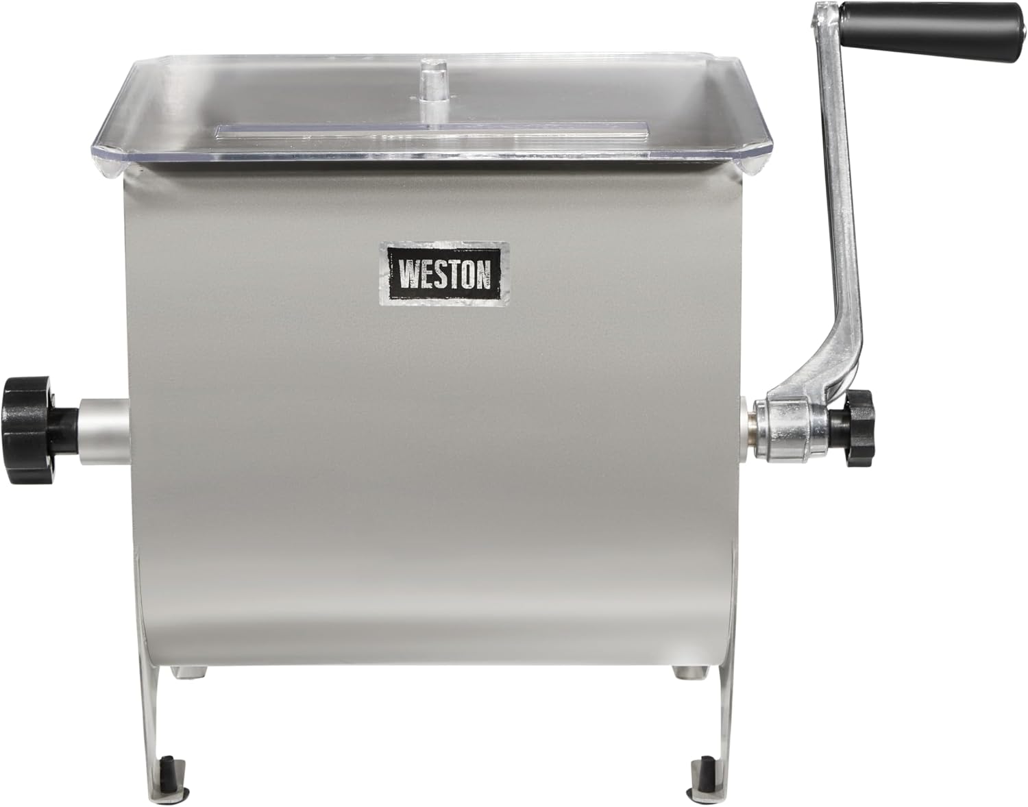 20 lbs Stainless Steel Meat Mixer for Adding Seasoning to Ground Beef, Burgers, Sausage, and Jerky, Silver (36-1901-W)