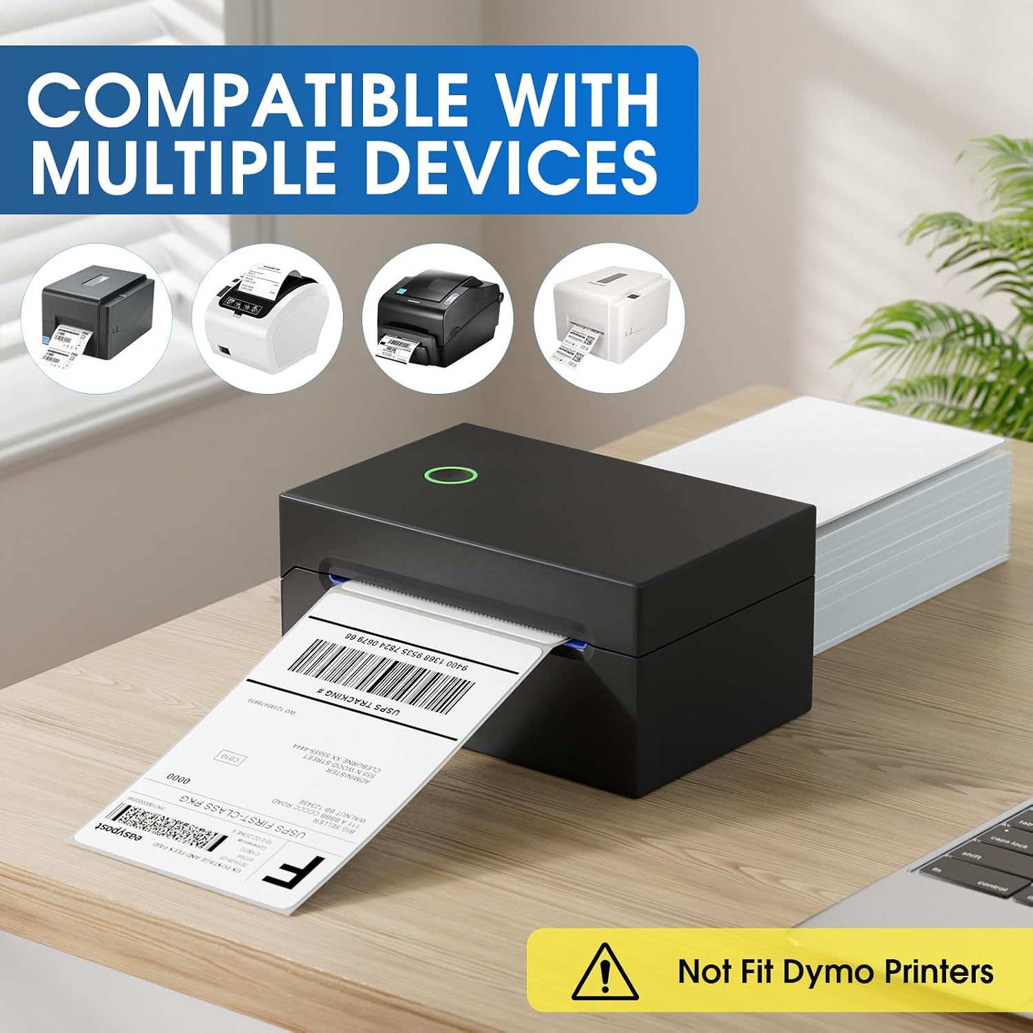 4" x 6" Direct Thermal Shipping Labels, 500 Fanfold, White | 4" x 6" Fanfold Shipping Labels; Permanent Adhesive