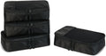 4-Piece Space-Saving Packing Cubes Travel Accessories Set, Luggage Organizer with Double Zipper, Mesh Top, Small