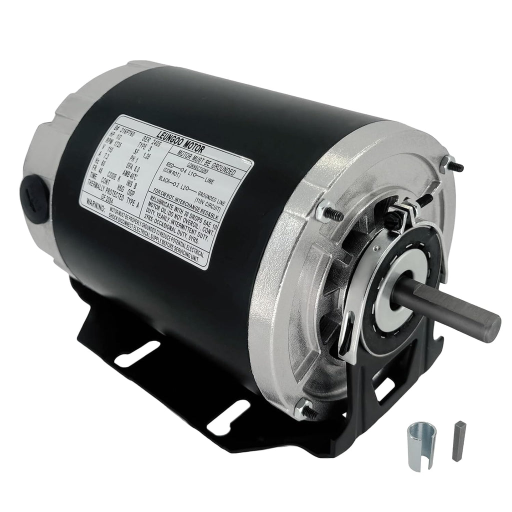GF2054 1/2HP Electric Motor 115V 1725RPM 60Hz 48FR Belt Drive Blower Motor