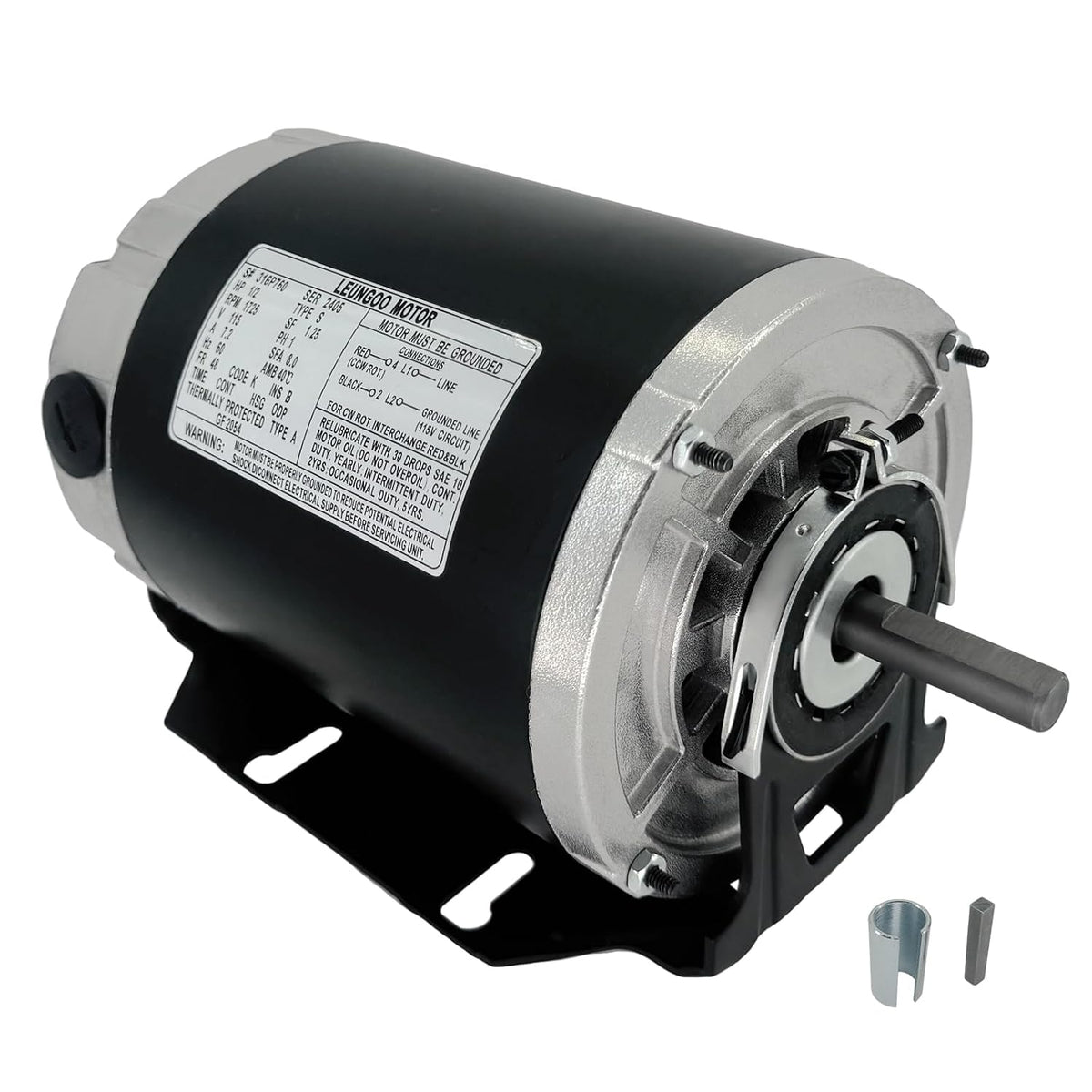 GF2054 1/2HP Electric Motor 115V 1725RPM 60Hz 48FR Belt Drive Blower Motor