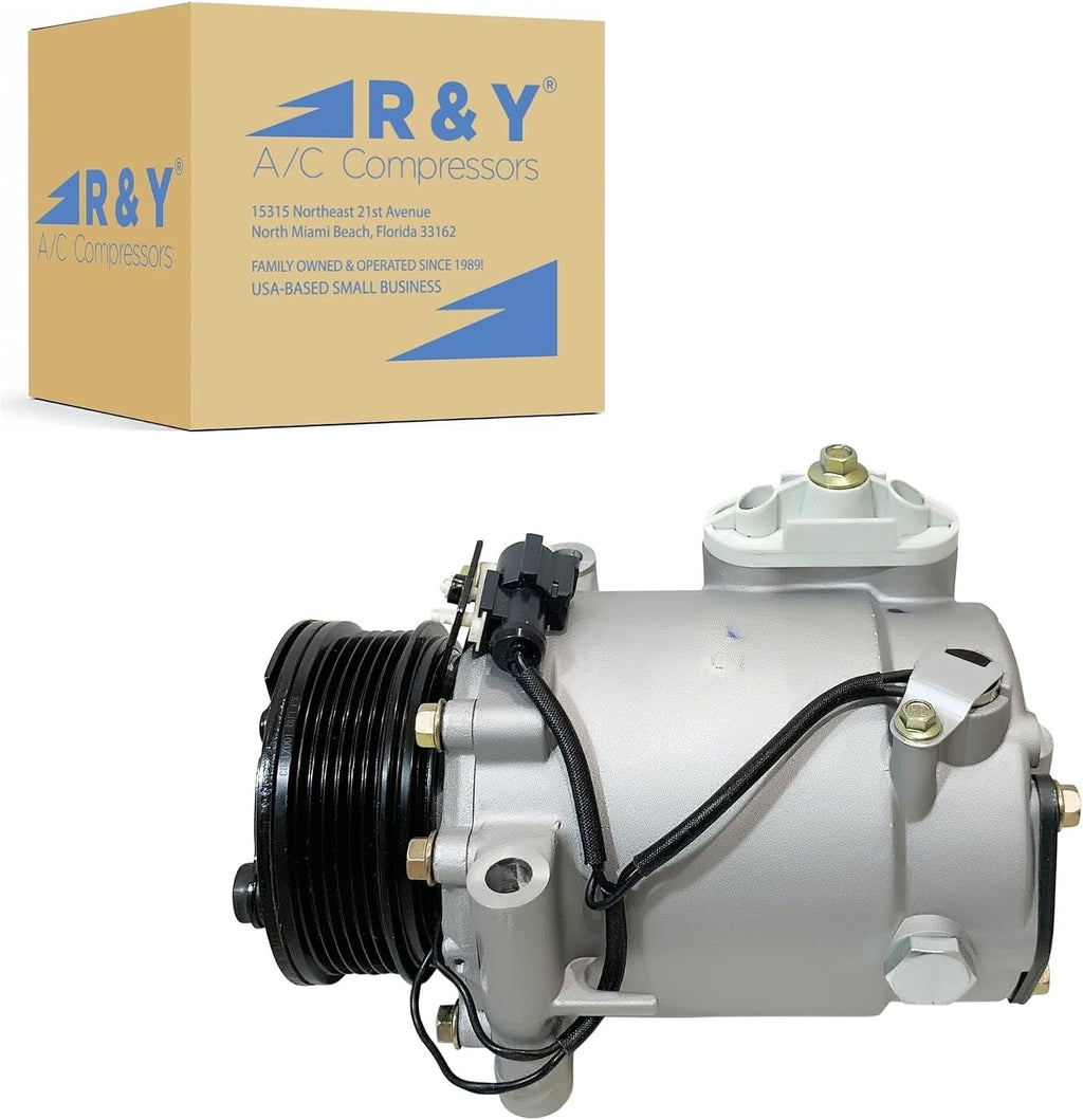 RYC New Automotive Air Conditioning Compressor and A/C Clutch GH570-01 (Fits Saturn Vue 2.2L 2002, 2003, 2004, 2005, 2006, 2007. 16 mm Suction and Discharge Ports)