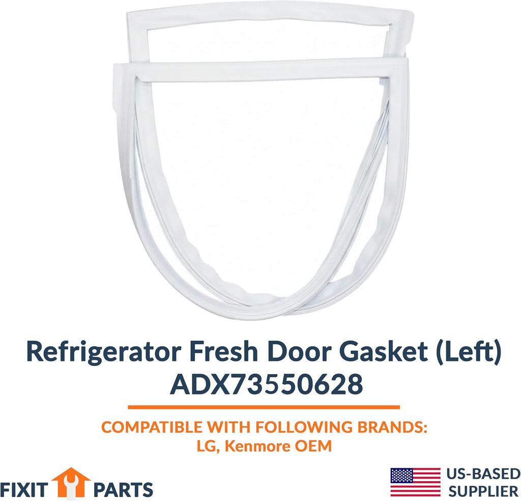 US-Based Supplier – Orginal ADX73550628 Refrigerator Fresh Door Gasket Left Replacement – Compatible with Select LG Refrigerators – Replaces 4116856, AP5975109, PS11708222 – Approx. 40" x 17"