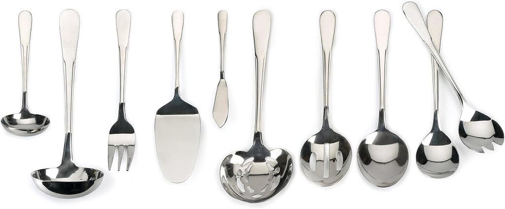 Endurance Flatware Collection Stainless Steel, Dishwasher Safe, Slotted Serving Spoon