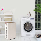 70L Large Rolling Laundry Hamper - Tall Narrow Basket With Wheels, Slim Clothes Bin, 27.5" Beige