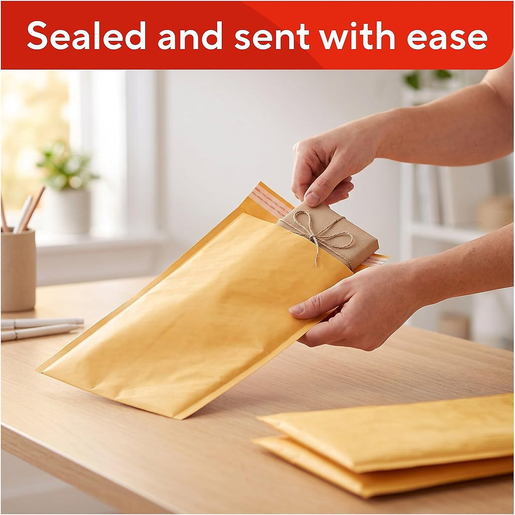 Bubble Mailers, #0 Size, 6x9 Inch, 25-Pack