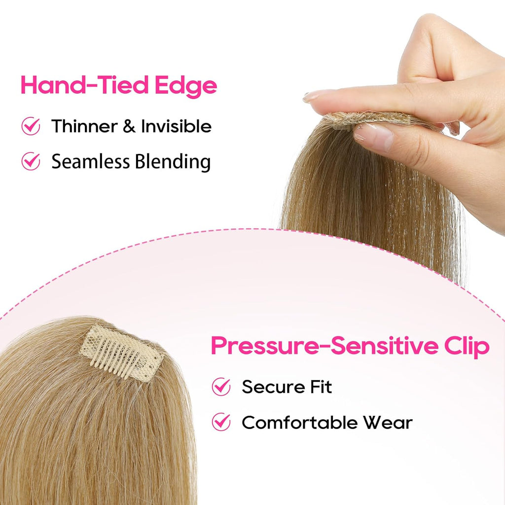 Clip in Hair Volumizer, 2PCS 12 inch Short Thick Clip in Hairpieces Adding Extra Volume Hair Extensions for Women