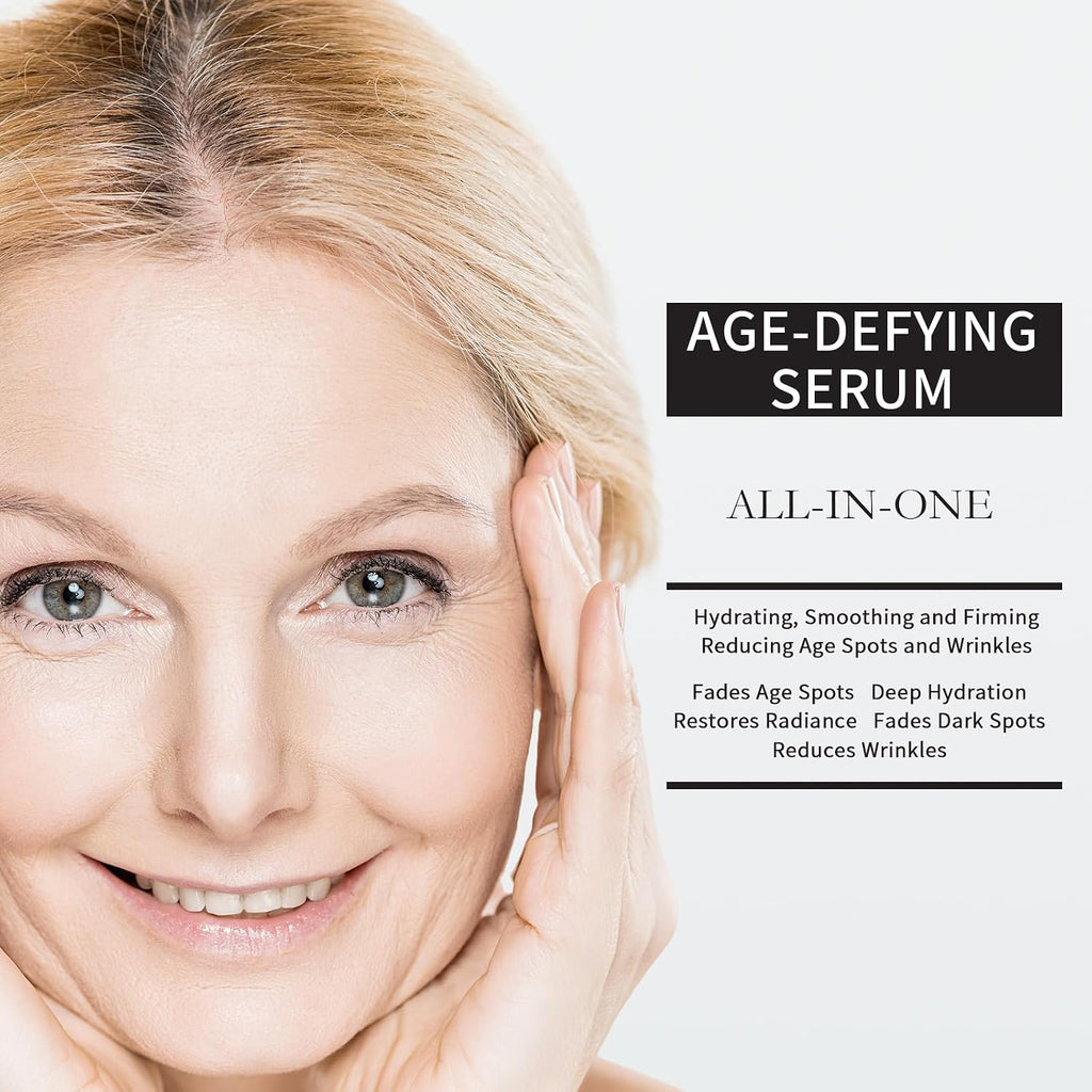 Vitamin C Retinol Serum for Face, Brightening & Anti-Aging with Hyaluronic Acid, Vitamin E, Peptides, Collagen