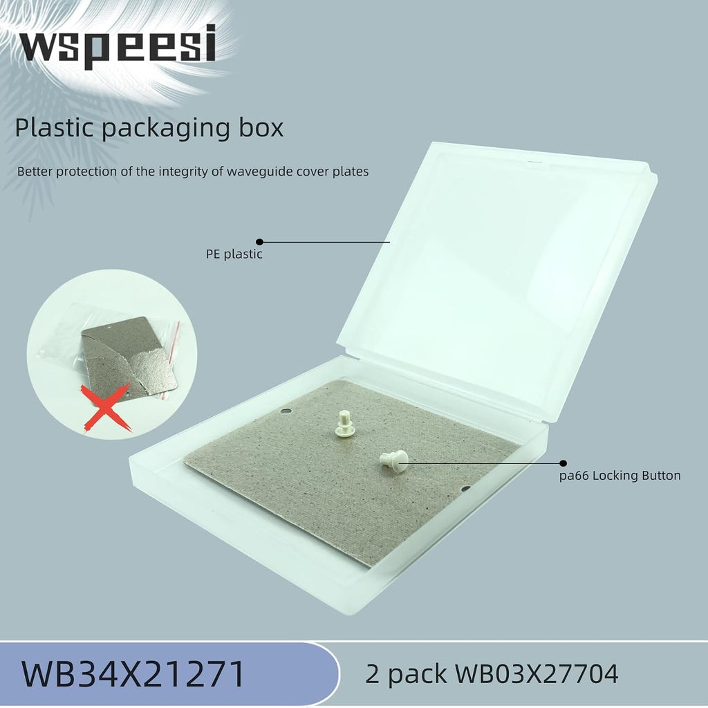 WB34X21271 Microwave Waveguide Cover Replacement （Thickened） is Compatible with GE microwaves, Replacing AP5791399