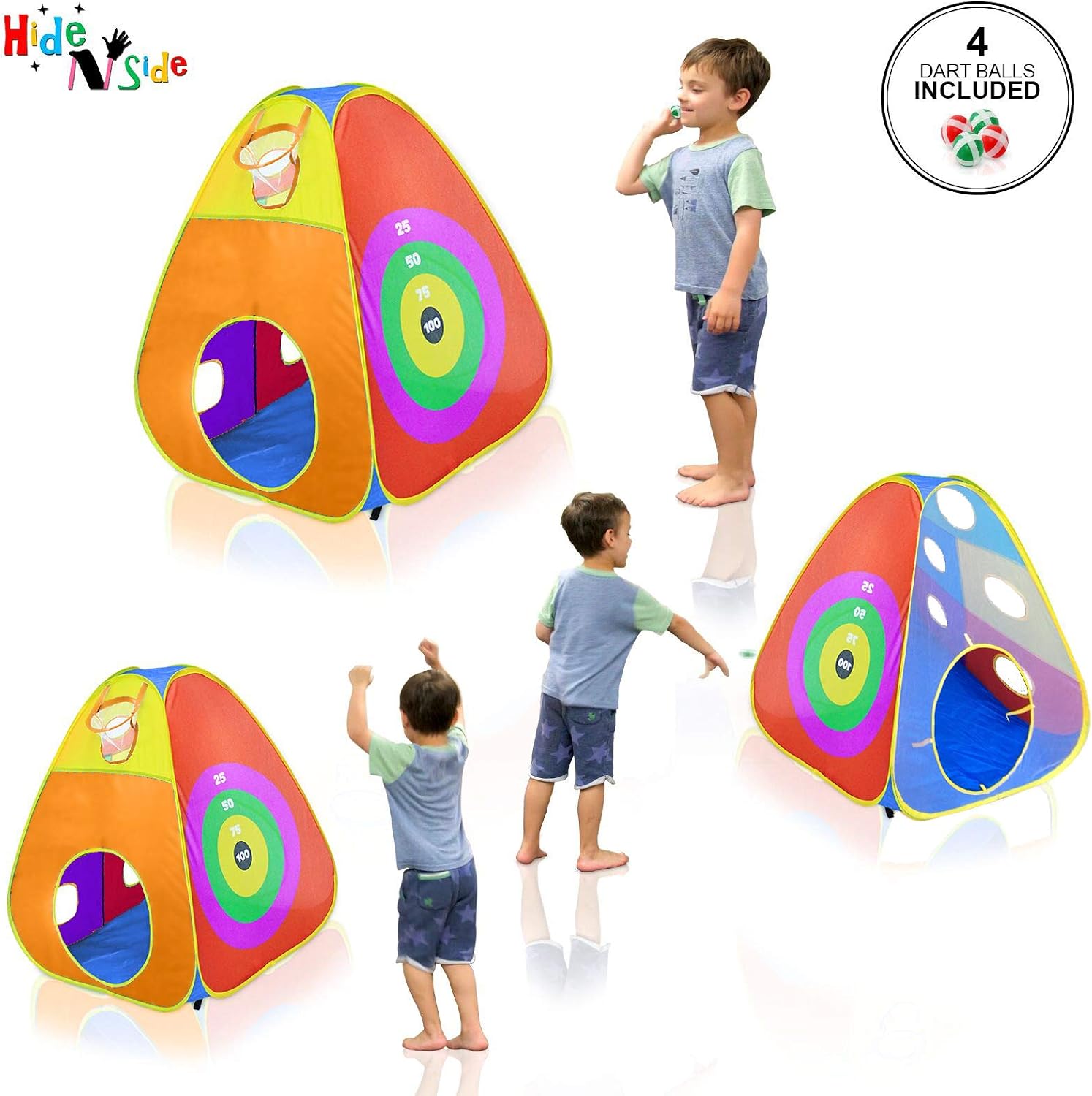 Gift for Toddler Boys & Girls, Ball Pit, Play Tent and Tunnels for Kids, Best Birthday Gift for 3 4 5 Year Old Pop Up