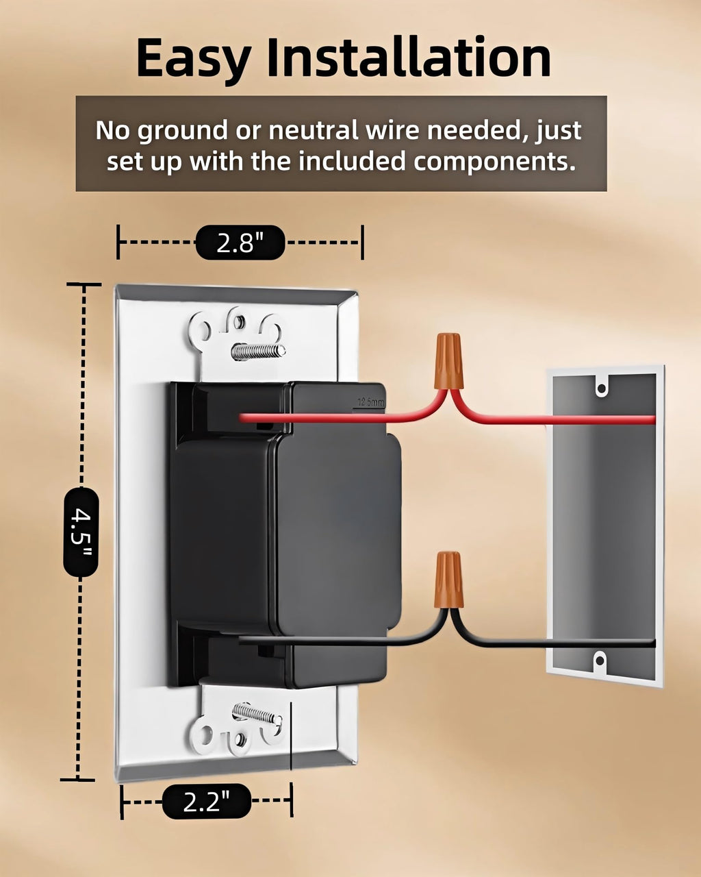 TAYMATIC Spring Wound in-Wall Mechanical CountdownTimer Switch