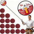 Drywall Sander Pole, 9 Inch Wall & Ceiling Pole Sander with 360° Rotating Head & 12.5-65 Inch Adjustable Extension