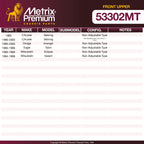 Metrix Premium Chassis Parts - Front Upper Ball Joint