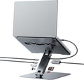 Laptop Stand with USB C 7in1 Docking Station,HDMI 4K@60Hz,1*SD 1*Micro SD,100W Power Delivery,10Gbps 1*USB C 3.2 and