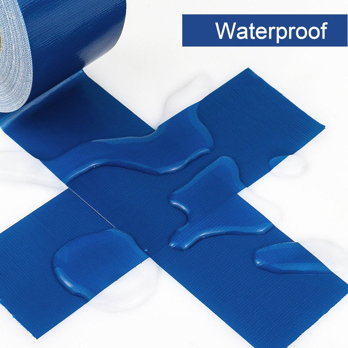 1Pack 3inch Duct Tape Heavy Duty Waterproof Dark Blue 9Mil 20Yds