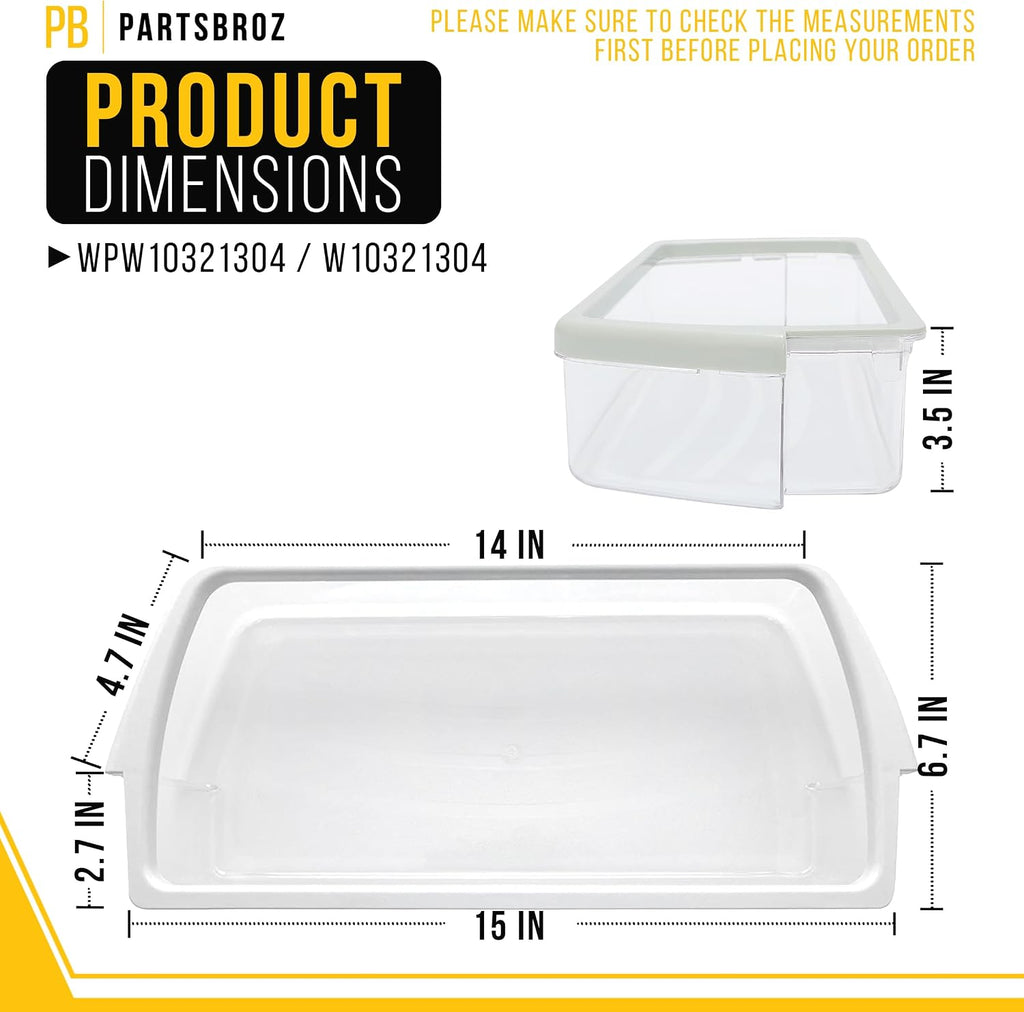 Refrigerator Door Shelf Bin for Whirlpool ED5FVGXWS00
