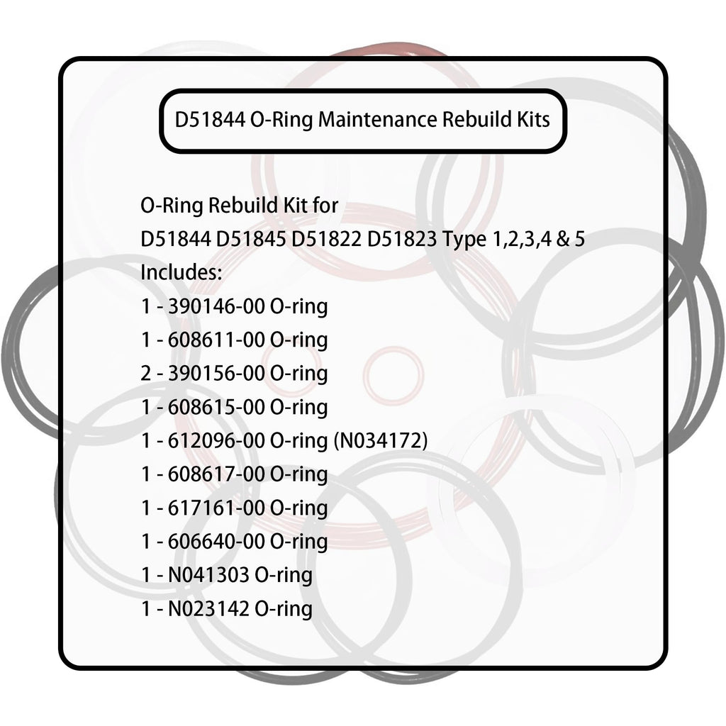 D51844 O-Ring Maintenance Rebuild Kits for DeWALT D51844 D51845 D51822 D51823 Universal Framing Nailer