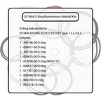 D51844 O-Ring Maintenance Rebuild Kits for DeWALT D51844 D51845 D51822 D51823 Universal Framing Nailer