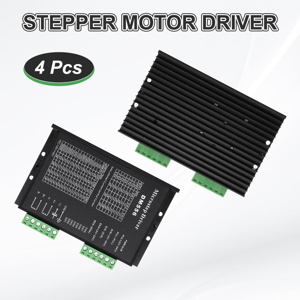 MECCANIXITY 4Pcs CNC Stepper Motor Driver, CNC Controller DM556 Single Axes