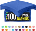 Dark Blue Cocktail Napkins Disposable Paper Napkins 100 Pcs
