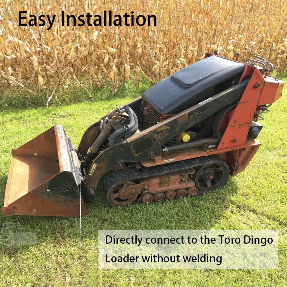 1/4 in Mini Skid Steer Attachment Plate Quick Attach Mount Plate Compatible with Dingo Ditch Witch，Support Welding