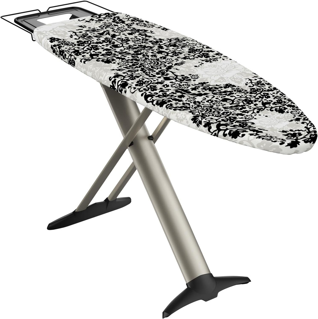Pro Luxury Ironing Board - Extra Wide 51x19 Ironing Surface, Ultra-Premium Aluminum Build, Includes Steam Iron Rest
