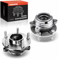 A-Premium 2 x Front Wheel Bearing and Hub Assembly with 5-Lug