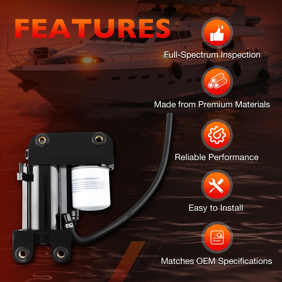 Fuel Pump Assembly Compatible with Volvo Penta 8.1 Series Marine Engine
