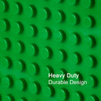 Green Building Block Base Plate, 15 x 10.5 Inch, Compatible w/Large Blocks