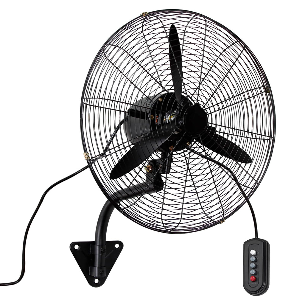 24 Inch Wall Mount Fan Oscillating, High Velocity Industrial Wall Fans