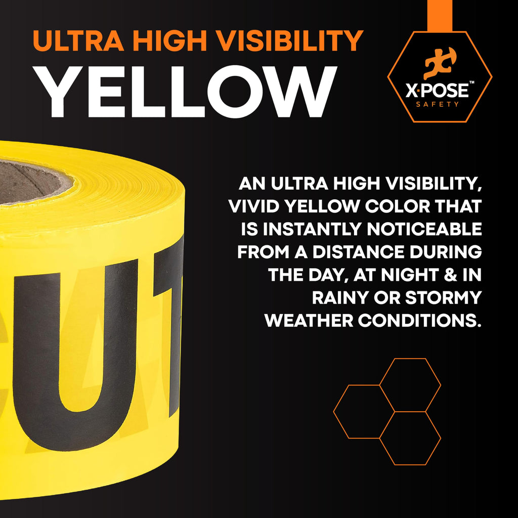 Yellow Caution Tape – (6 Rolls)