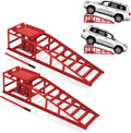Hydraulic Car Ramps 2-Pack, 11000 LBS Low Profile Portable Car Lift Ramp for Oil Change & Garage Repair, Heavy Duty