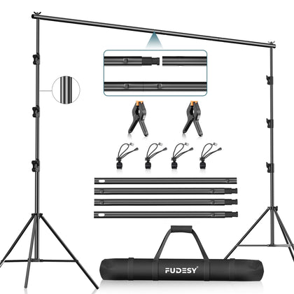 Photo Video Studio 10 x 10Ft Heavy Duty Adjustable Backdrop Stand,Background Support System for Photography with