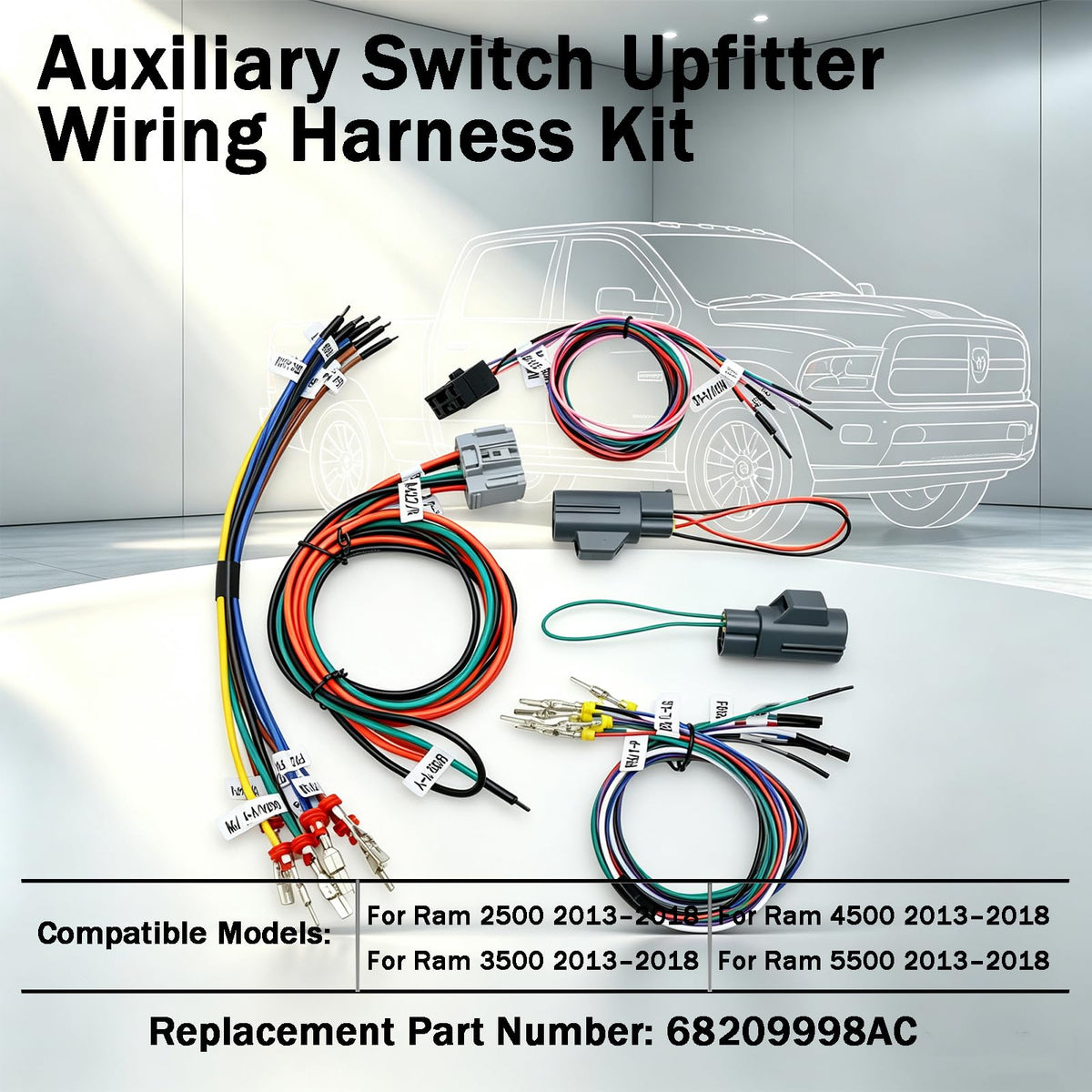 68209998AC Auxiliary Switch Upfitter Wiring Harness Kit