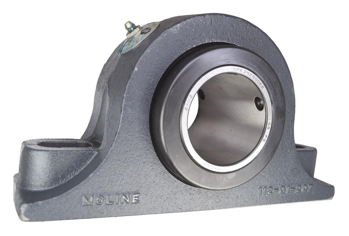 Moline 2-1/2" Type-E Heavy Duty Two Bolt Pillow Block Bearing 19321208