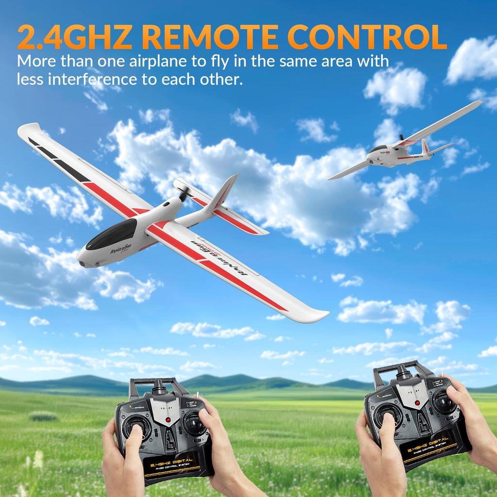 RC Plane, 4CH Remote Control Glider for Beginners & Adults | Ranger600 Stunt RTF, 6-Axis Gyro, 3 Modes, Easy to Fly