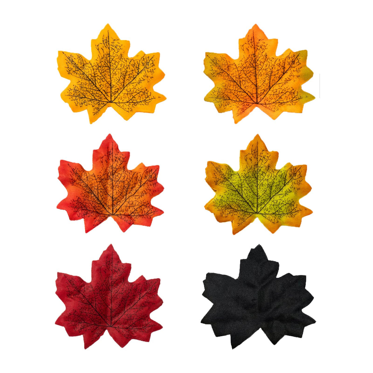 Artificial Maple Leaves 8cm Fall Decor, 6 Colors, 360 Pieces