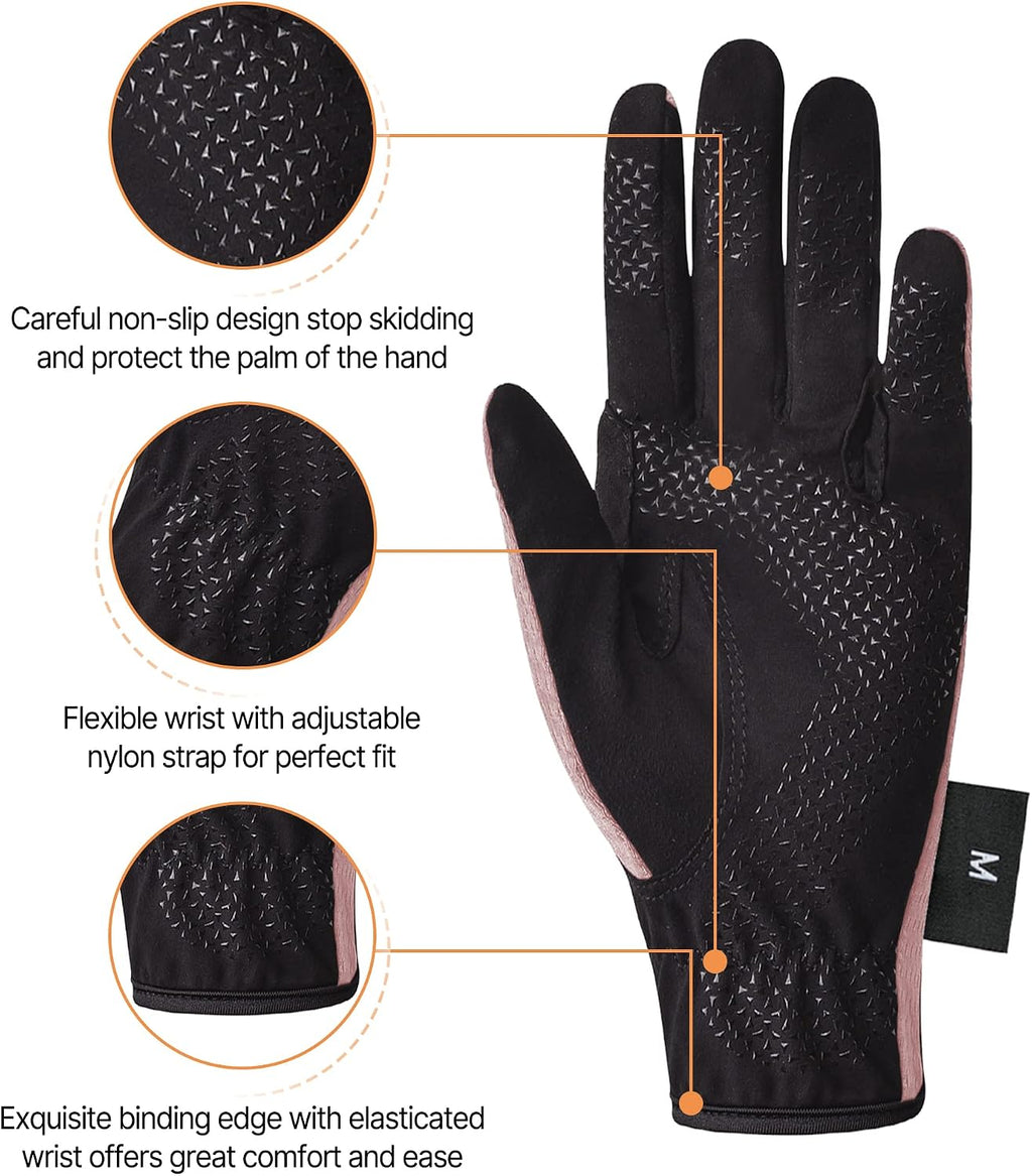 Women's Horse Riding Gloves Stretchable Equestrian Gloves