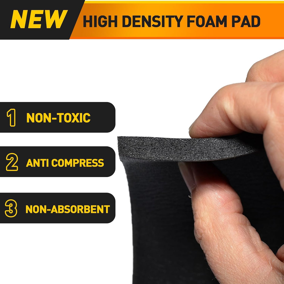 12"×12"×3/4" Thick Self Adhesive Foam Padding Sheet (4PCS)